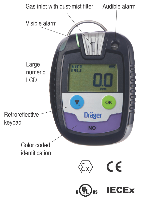 Draeger Pac 6000 Personal Gas Detector For Co Order High Quality